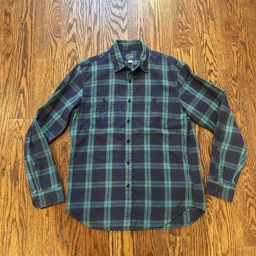 J. Crew Flannel Shirt - Blue and Green